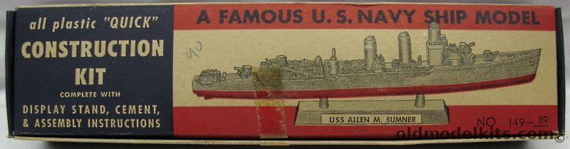 Pyro Destroyer USS Allen M. Sumner DD-692, 149-89 plastic model kit